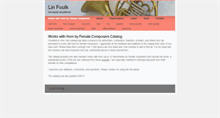 Desktop Screenshot of linfoulk.org
